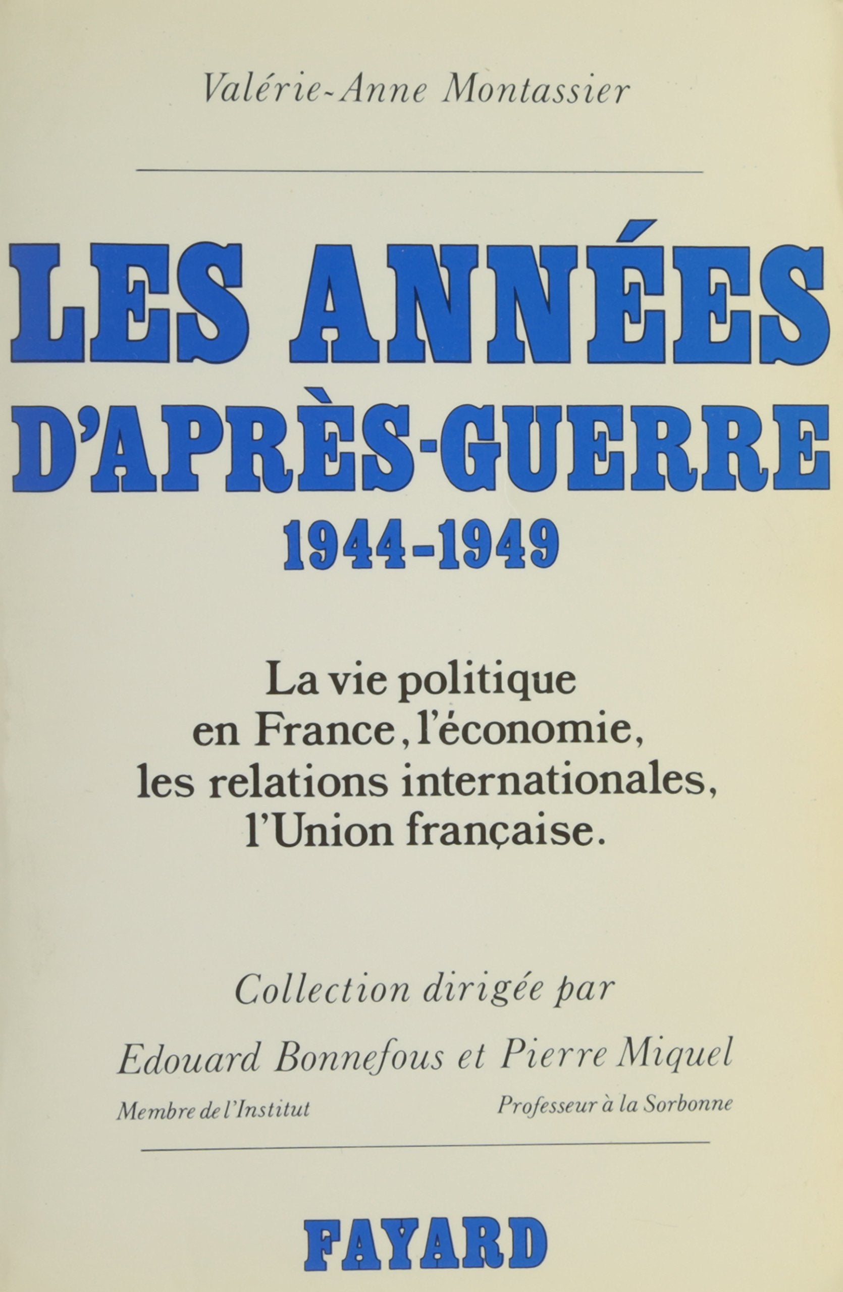 Les Annes d'aprsguerre,Used