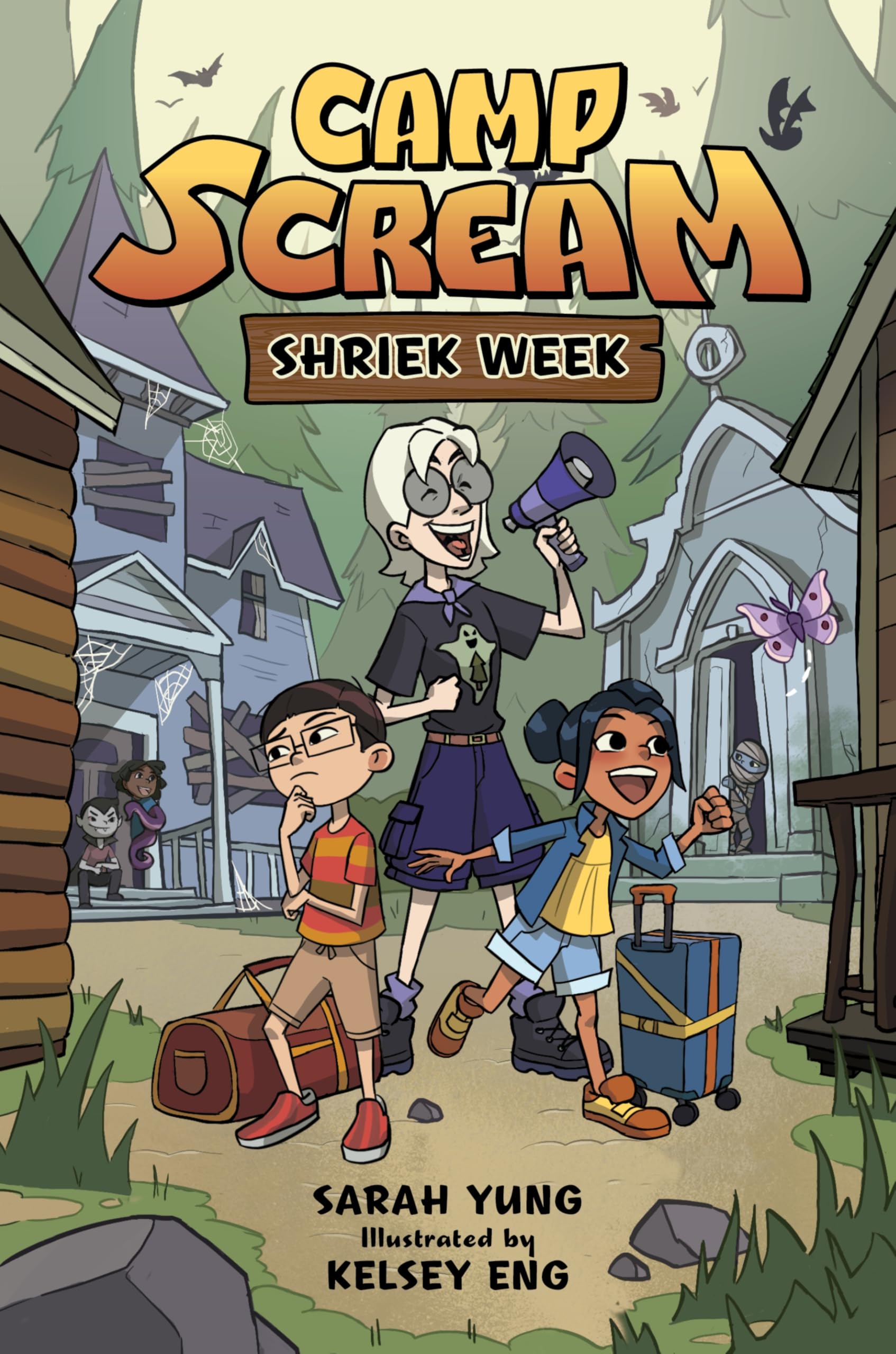 Camp Scream #1: Shriek Week: A Hilarious Illustrated Chapter Book About Two Kids At Sleepaway Camp For Monsters For Kids (Ages 7