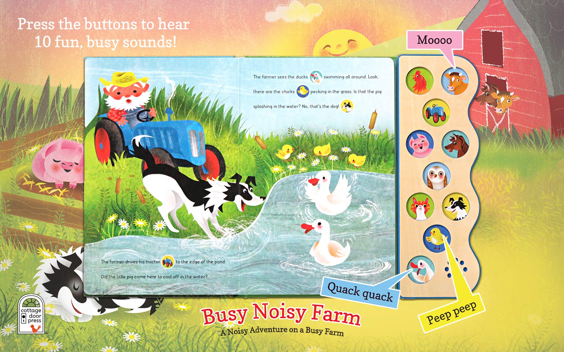 Busy Noisy Farm: Interactive Children'S Sound Book With 10 Farmyard Noises To Enhance The Story (Interactive Early Bird Children