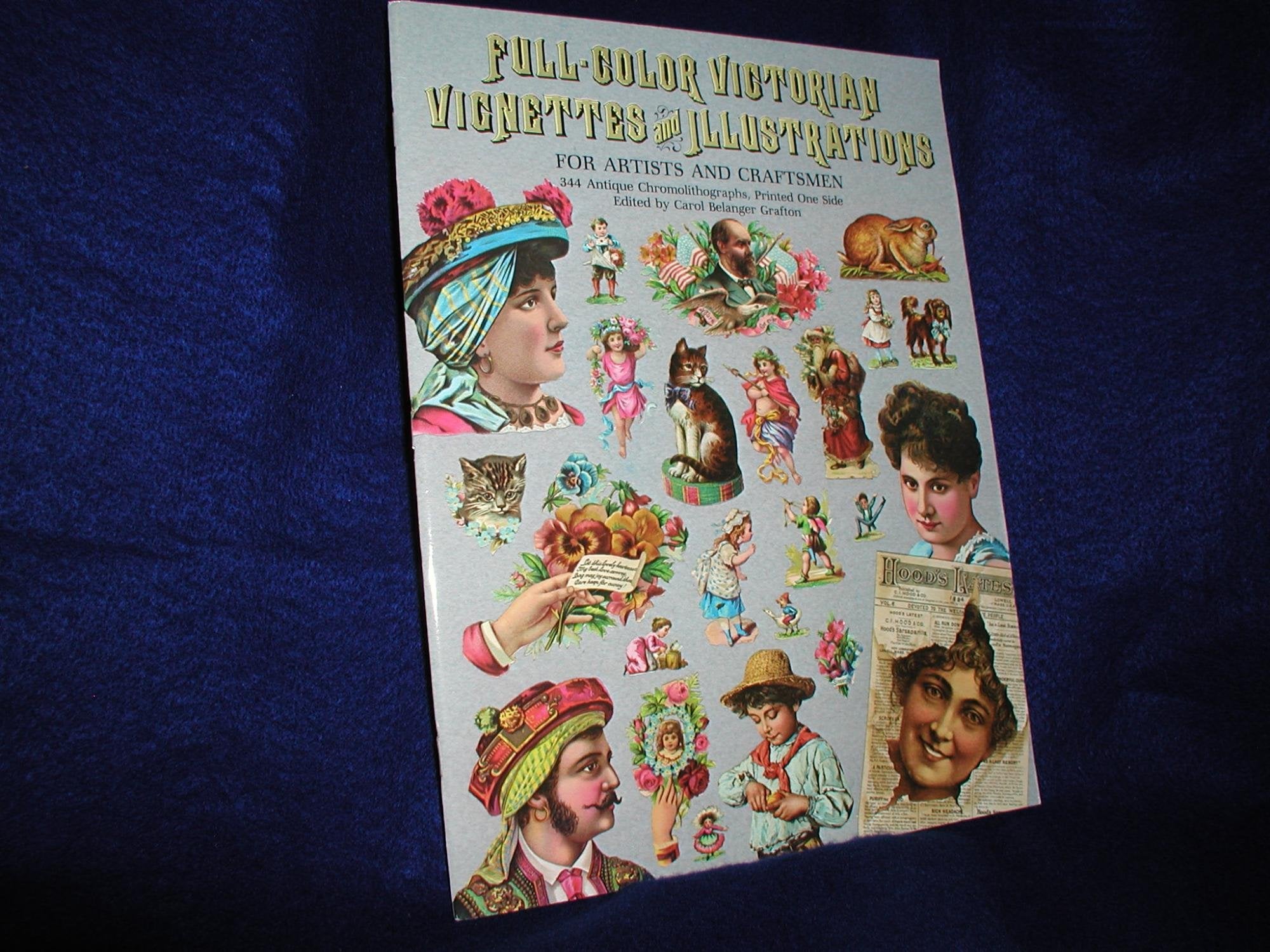 Fullcolor Victorian Vignettes And Illustrations For Artists And Craftsmen (Dover Pictorial Archive Series)-used