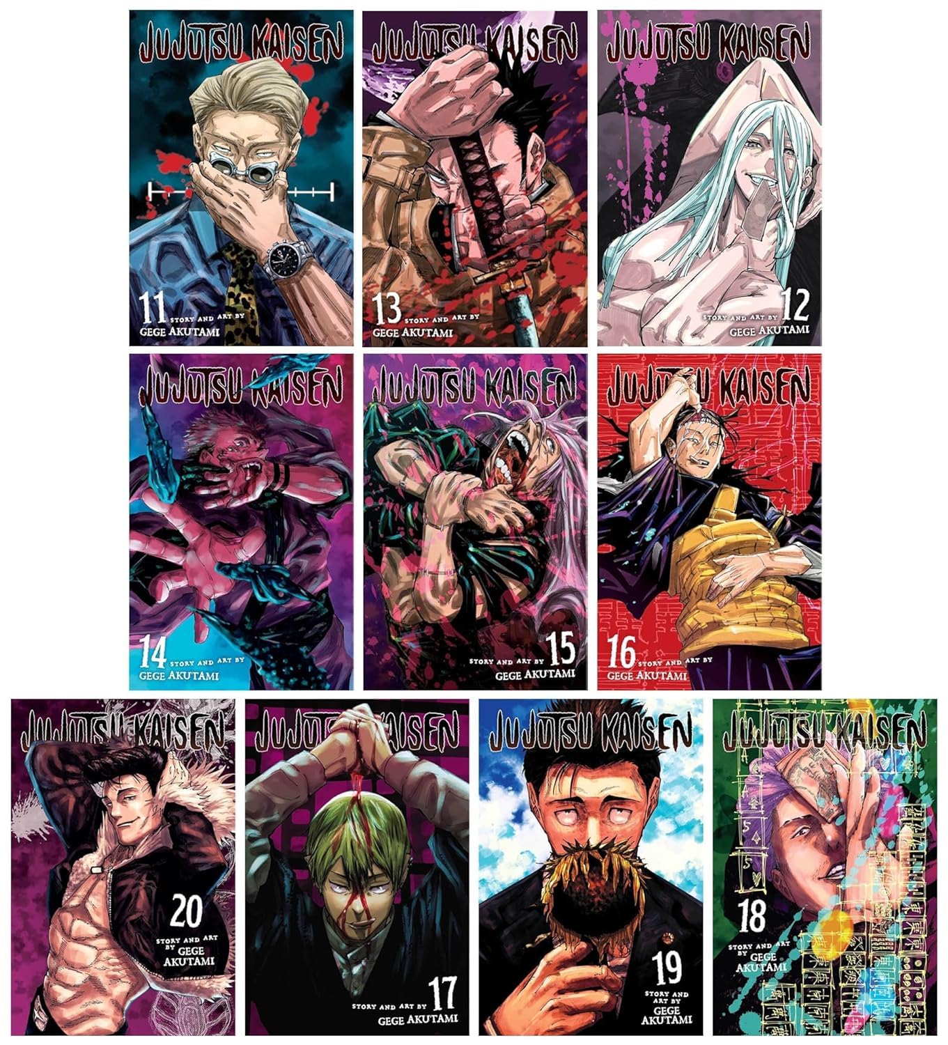 Jujutsu Kaisen Series (Vol. 1120) Collection 10 Books Set By Gege Akutami