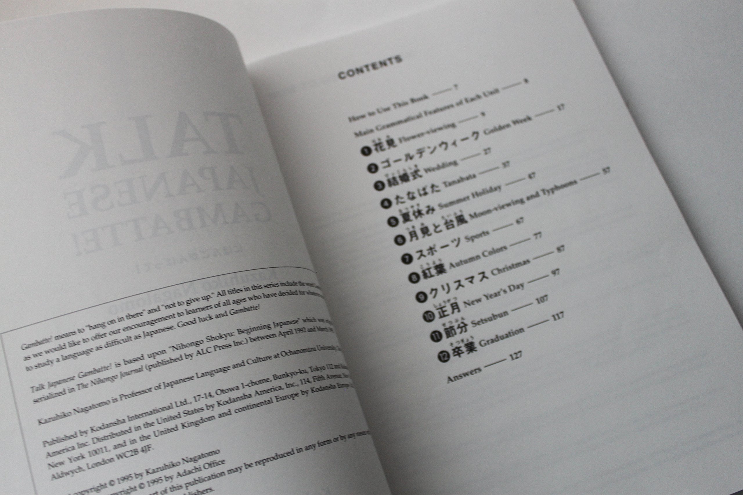 Talk Japanese Gambatte!: Illustrations by the Adachi Office (English and Japanese Edition),Used