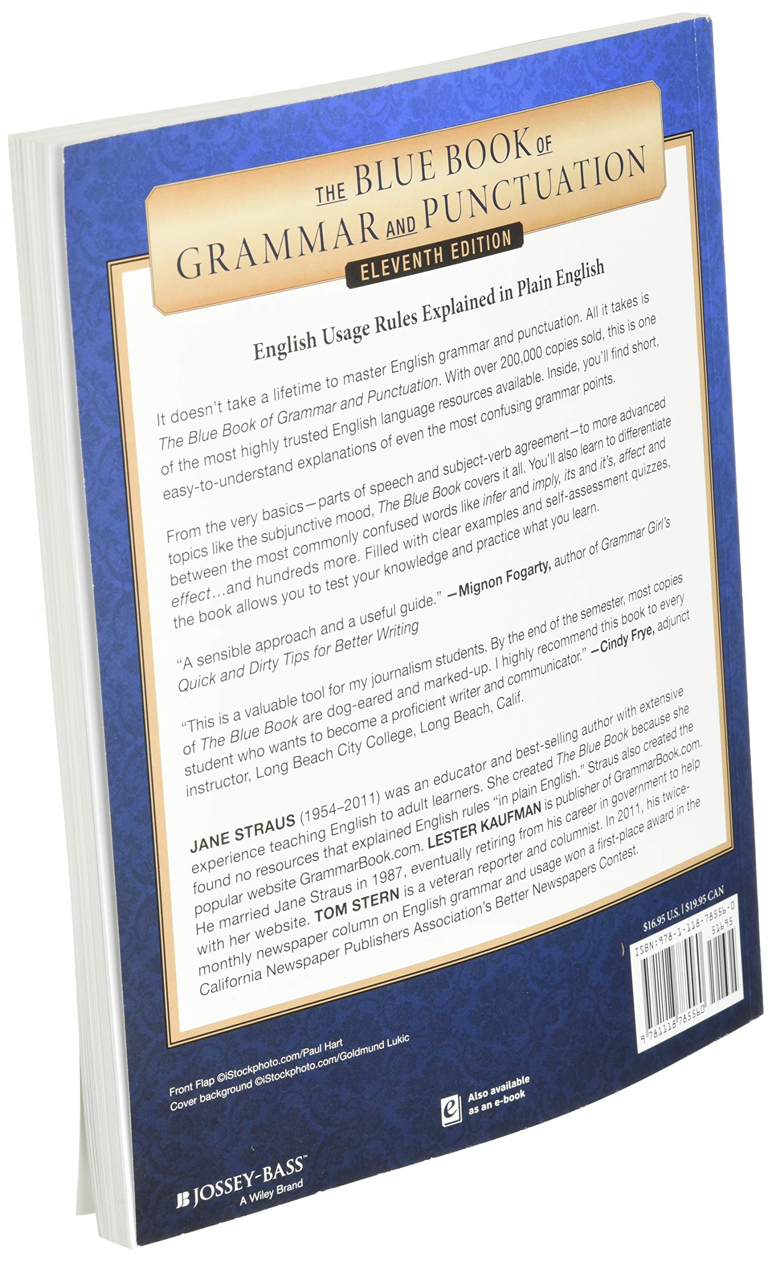 The Blue Book of Grammar and Punctuation: An EasytoUse Guide with Clear Rules, RealWorld Examples, and Reproducible Quizzes,New