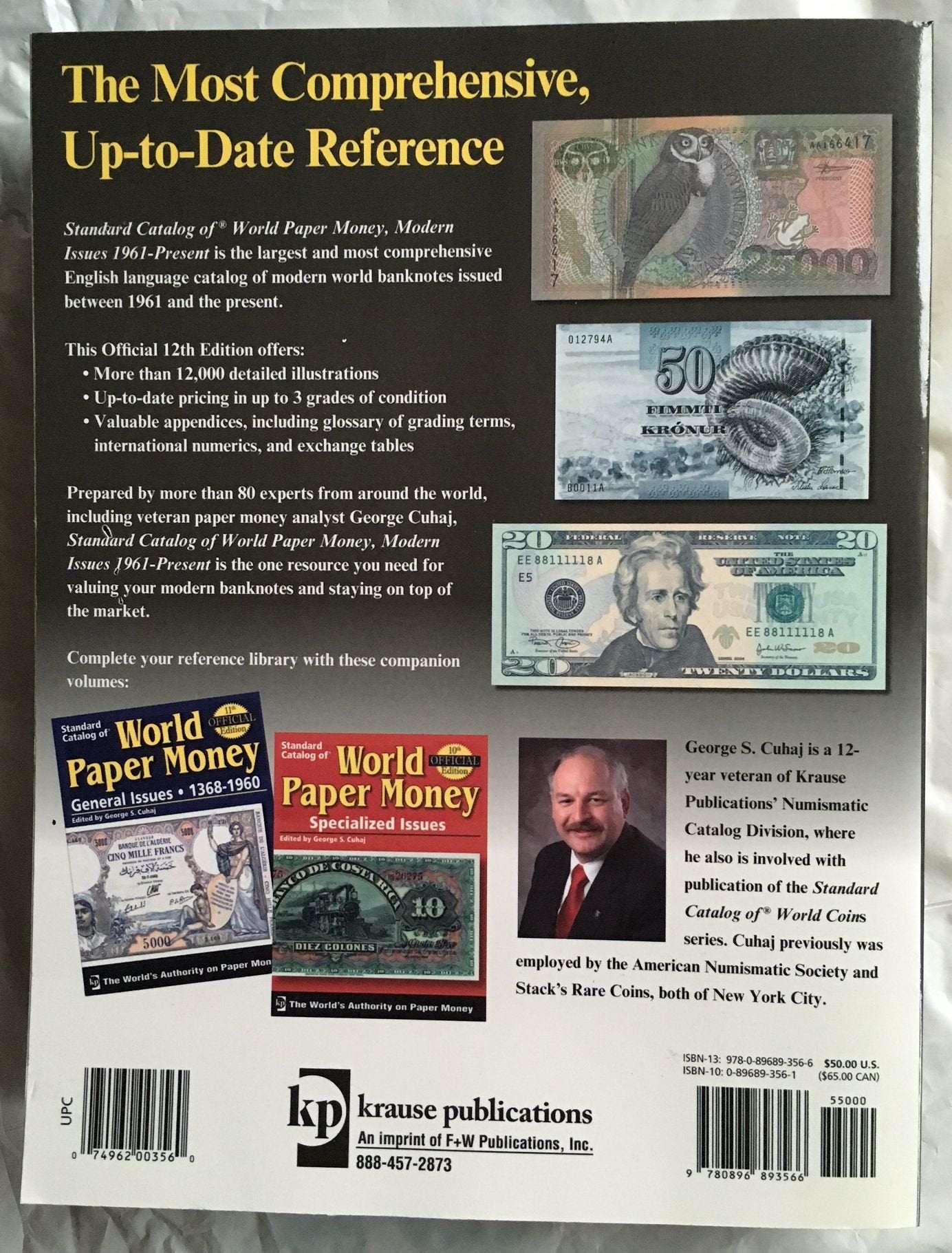 Standard Catalog of World Paper Money Modern Issues, 1961present (Standard Catalog of World Paper Money: Modern Issues)(12th Ed,Used