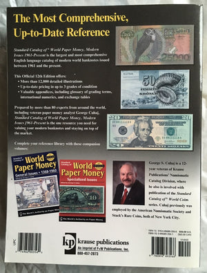 Standard Catalog of World Paper Money Modern Issues, 1961present (Standard Catalog of World Paper Money: Modern Issues)(12th Ed,Used