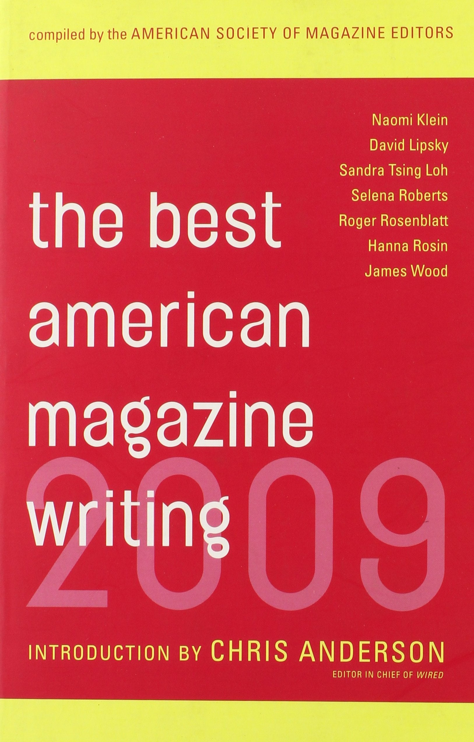 The Best American Magazine Writing 2009,Used