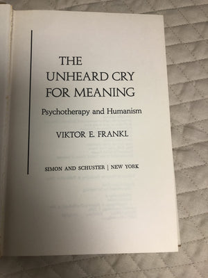 Unheard Cry Meaning (A Touchstone Book),Used