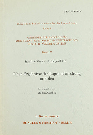 Neue Ergebnisse Der Lupinenforschung In Polen (Osteuropastudien Der Hochschulen Des Landes Hessen,) (German Edition),Used