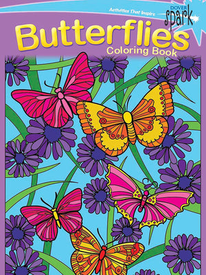 SPARK Butterflies Coloring Book (Dover Butterfly Coloring Books),Used