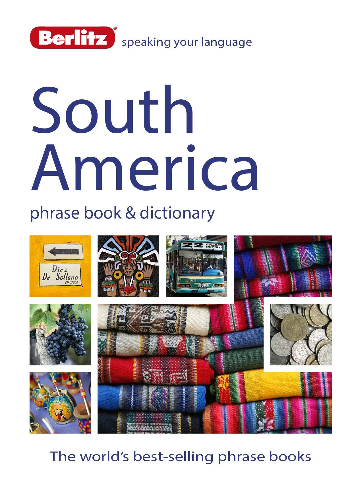 Berlitz Language: South America Phrase Book & Dictionary: Brazilian Portuguese, Latin American Spanish, Mexican Spanish & Quechu,Used
