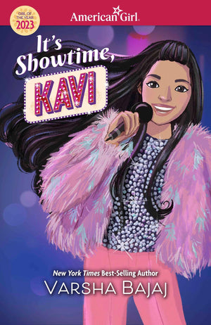 American Girl Girl of the Year Kavi Sharma 18inch Doll Its Showtime, Kavi Hardcover Book for Ages 8+,New