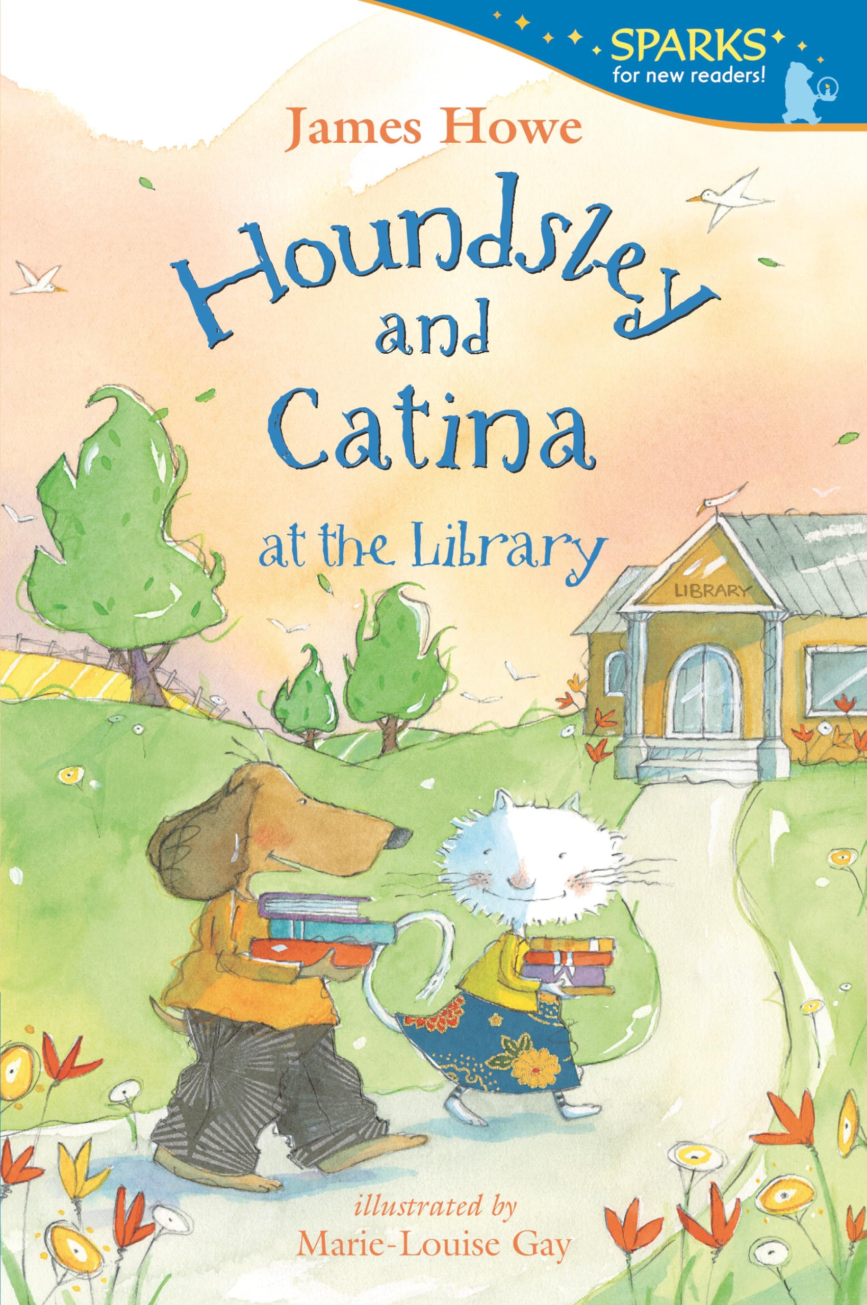 Houndsley And Catina At The Library (Candlewick Sparks)