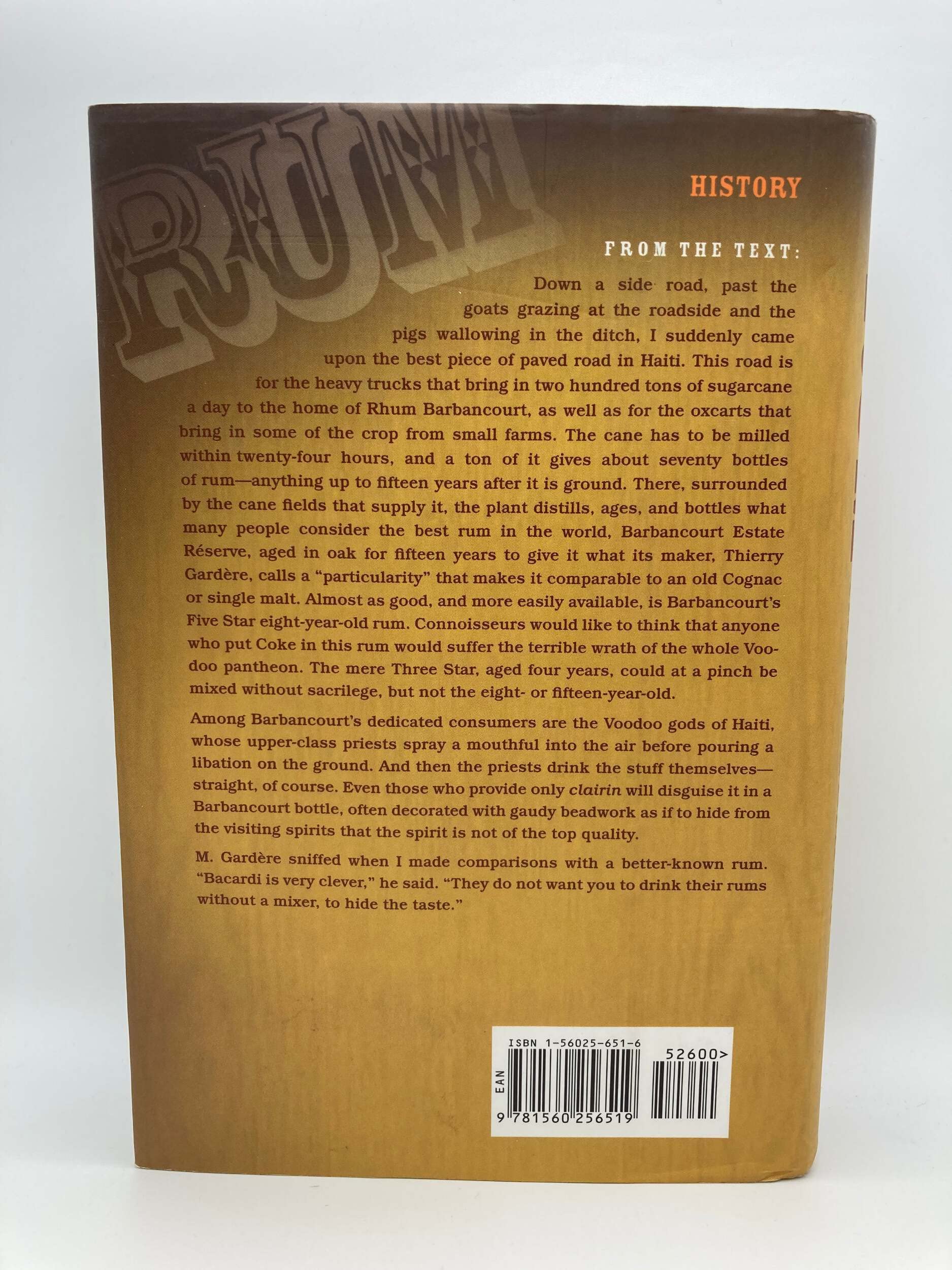Rum: A Social and Sociable History of the Real Spirit of 1776,Used