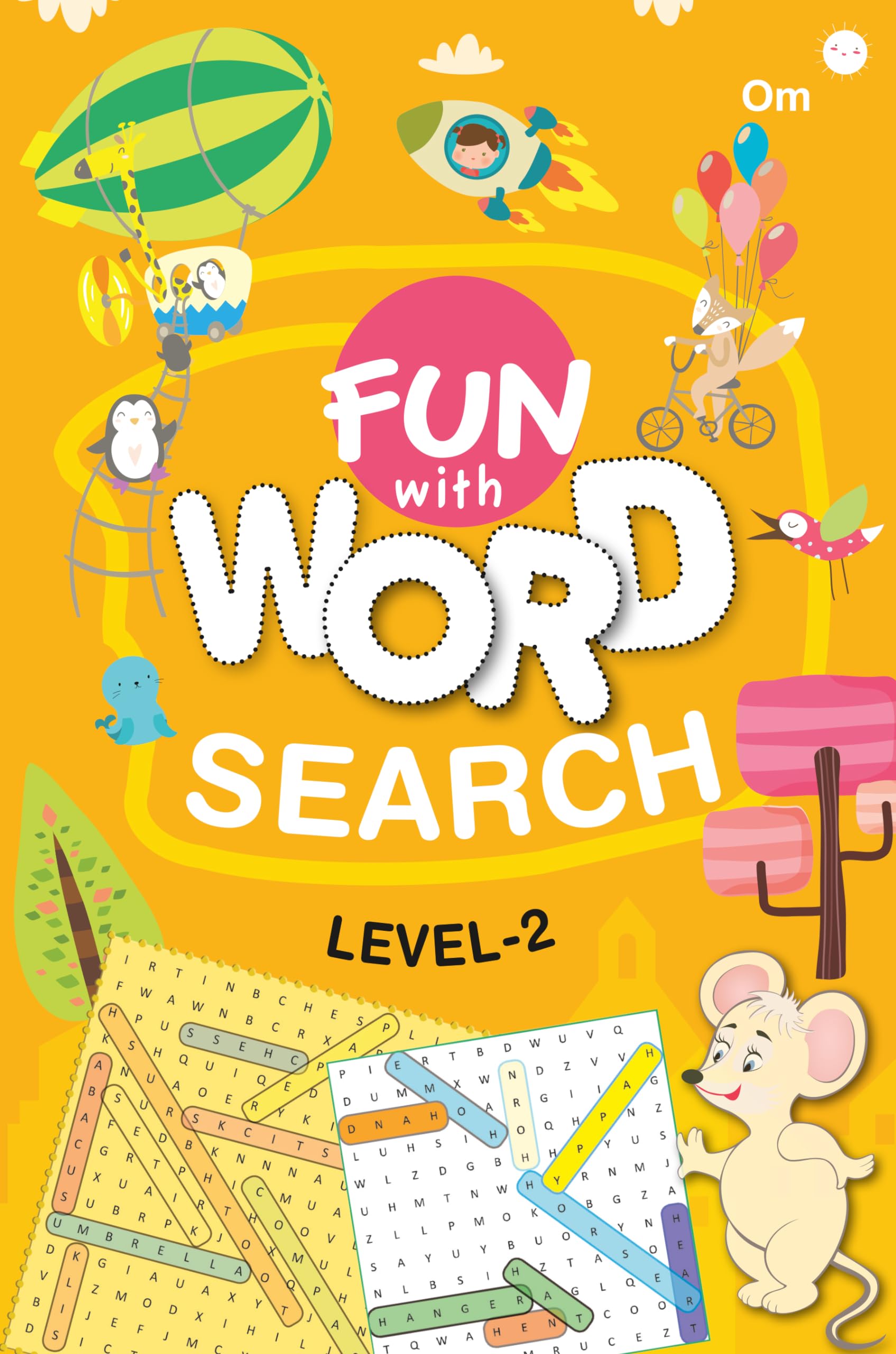 Fun With Word Search Level-2 - Word Puzzles Activity Books For Kids - Word Search Book With Solutions