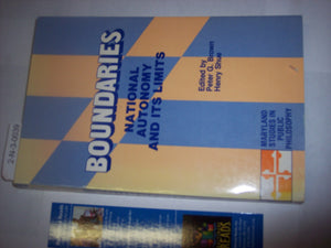 Boundaries: National Autonomy and Its Limits (Maryland Studies in Public Philosophy),Used