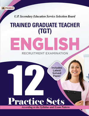 Up Tgt English 12 Practice Sets With Latest Solved Papers For Uttar Pradesh Teacher Recruitment Vacancy 2025
