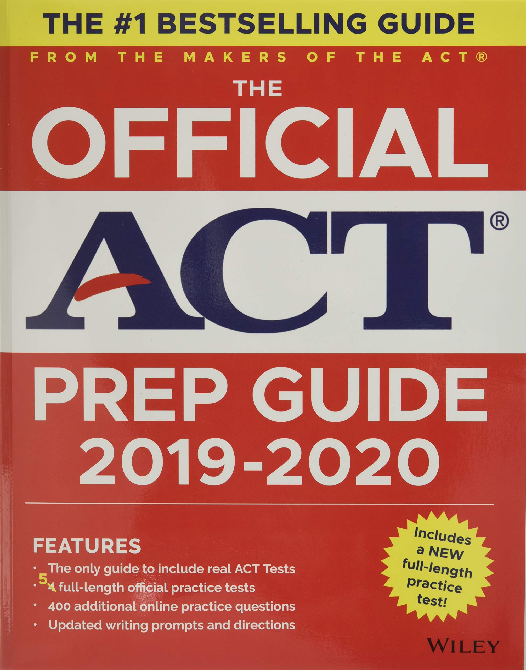 The Official ACT Prep Guide 20192020, (Book + 5 Practice Tests + Bonus Online Content),Used