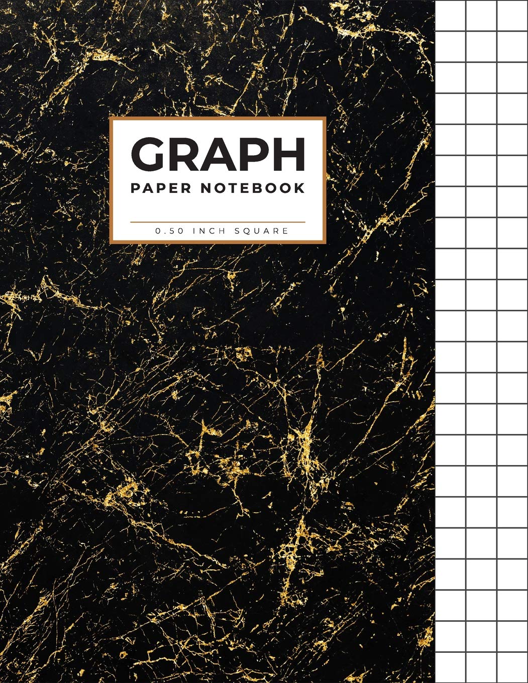 Graph Paper Notebook: 0.5 inch square (1/2 Quad Ruled)  Math/Science Notebook For School  Composition Notebook,Used