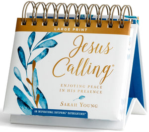 Jesus Calling: Enjoying Peace in His Presence Large Print (An Inspirational DaySpring DayBrightener)  Perpetual Calendar,Used