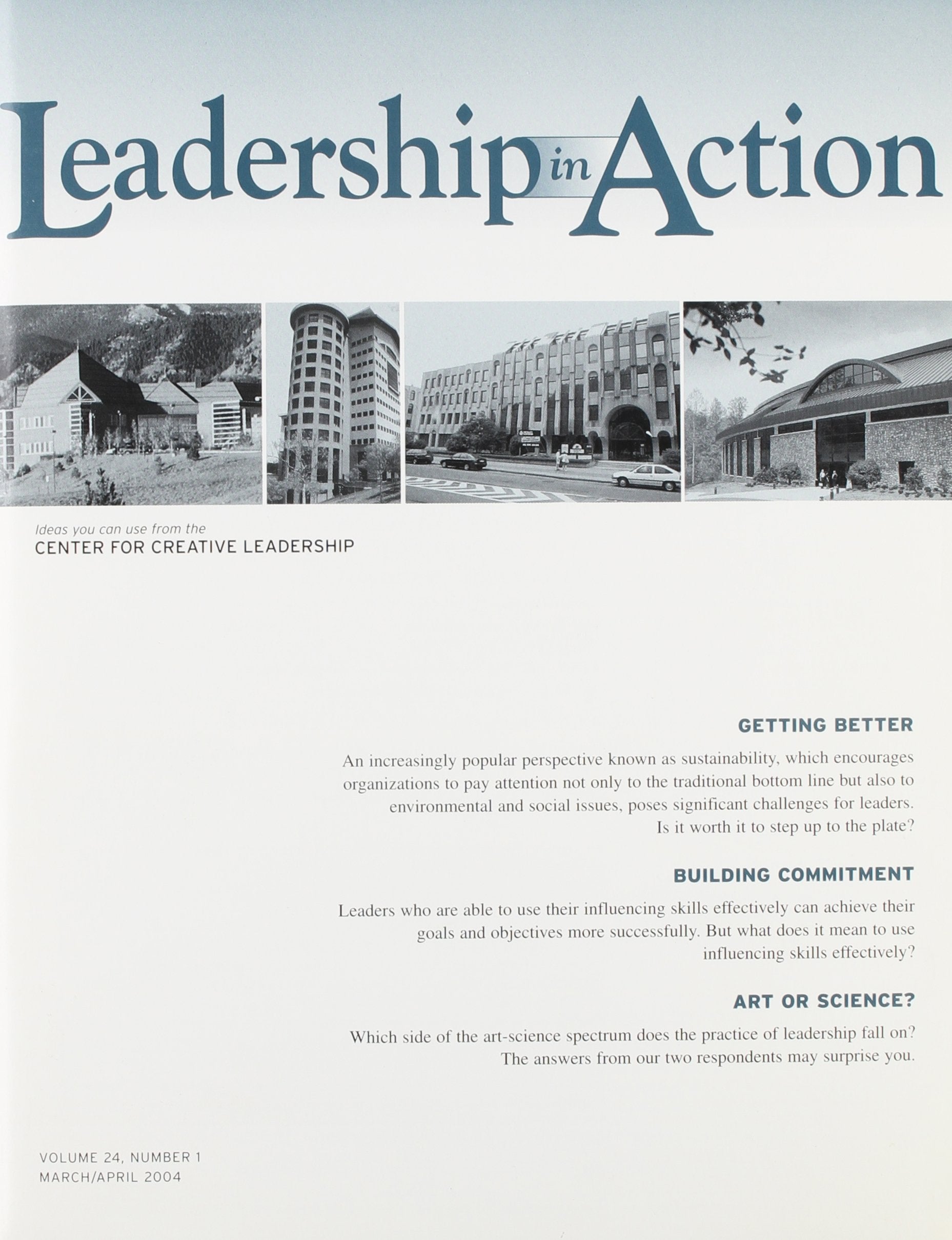 Leadership in Action, No. 1, 2004 (JB LIA Single Issue Leadership in Action) (Volume 24),Used