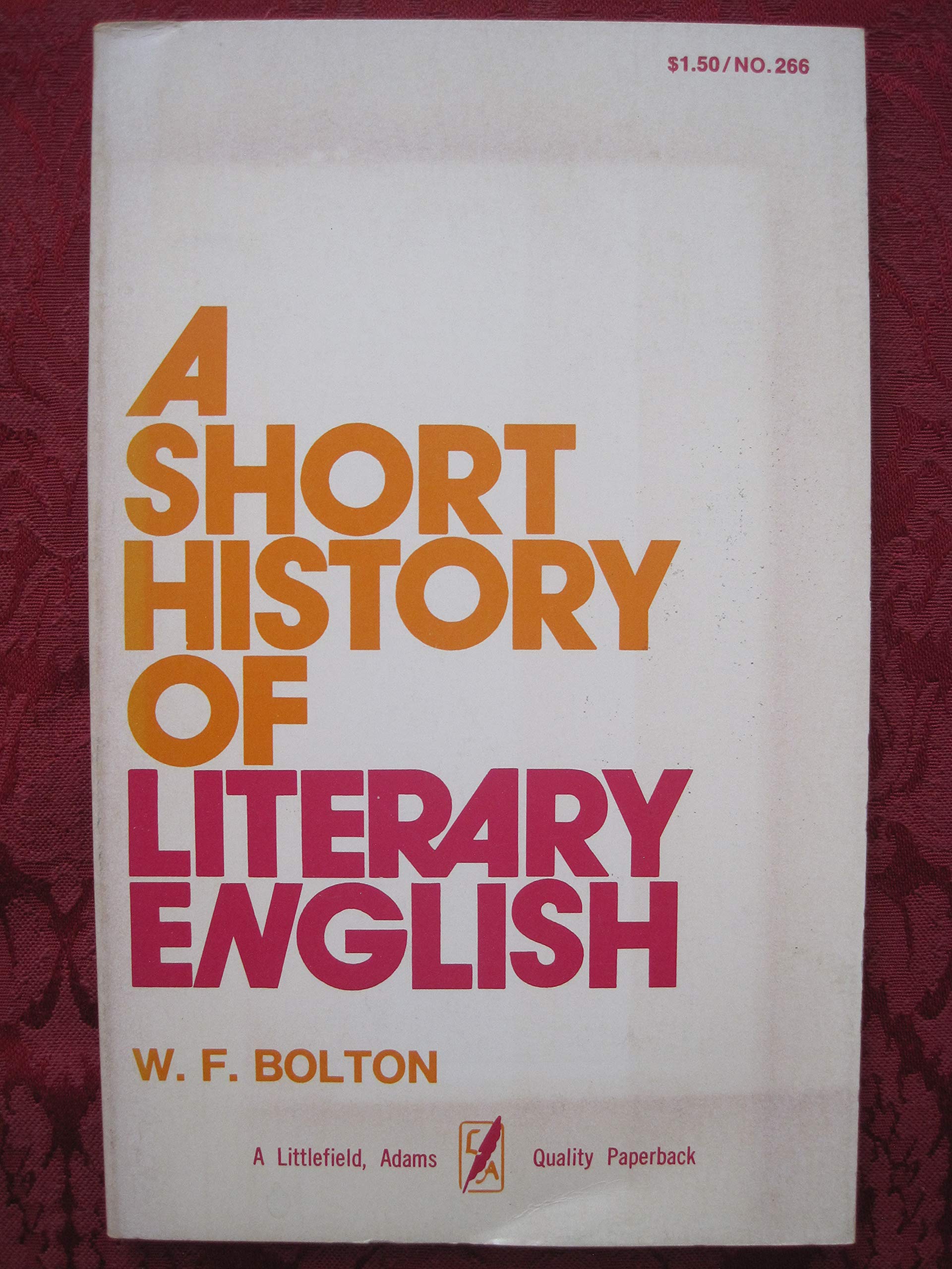 Short History of Literary English,Used