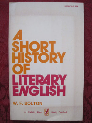 Short History of Literary English,Used