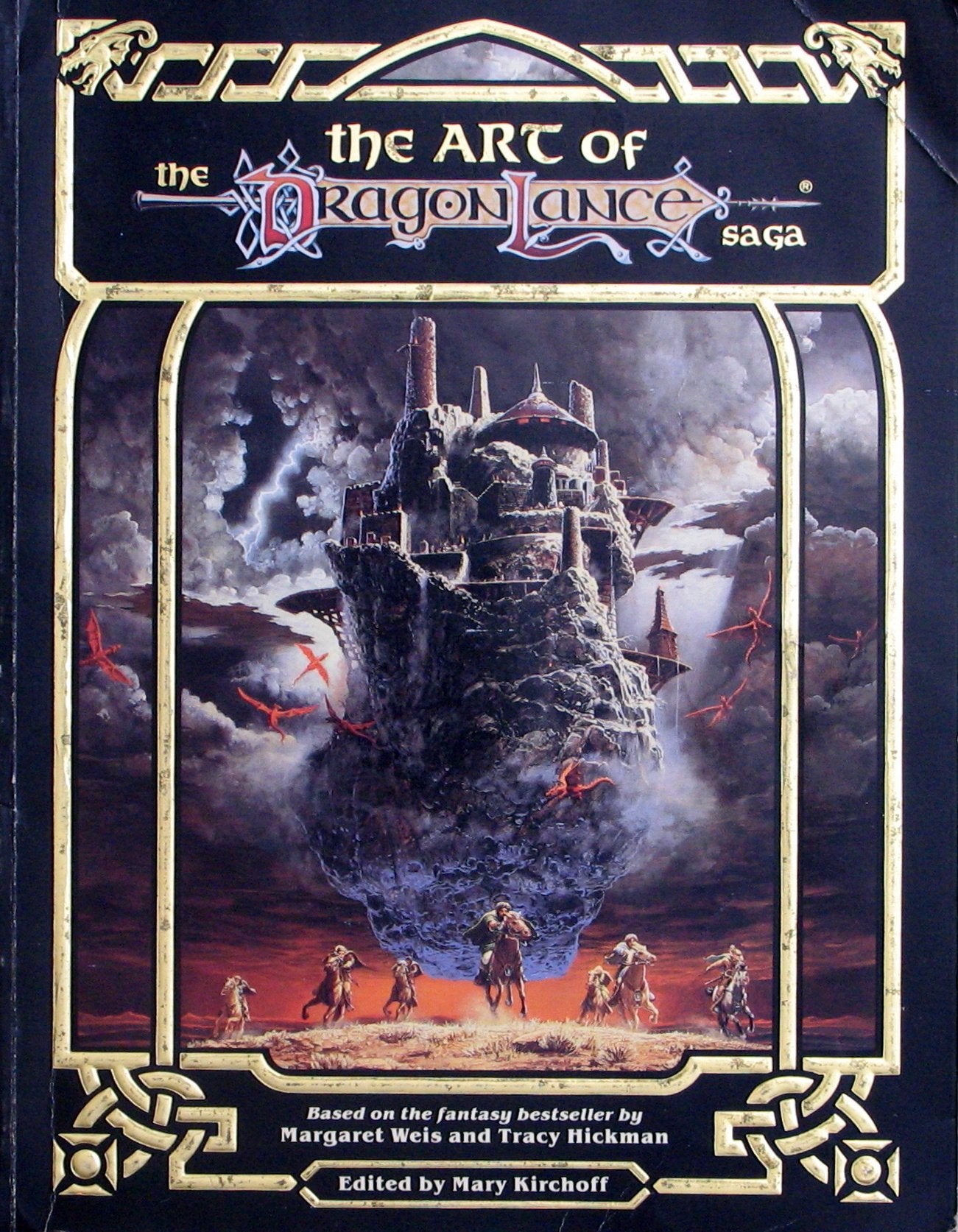 The Art of the Dragonlance Saga: Based on the Fantasy Bestseller by Margaret Weis and Tracy Hickman,Used