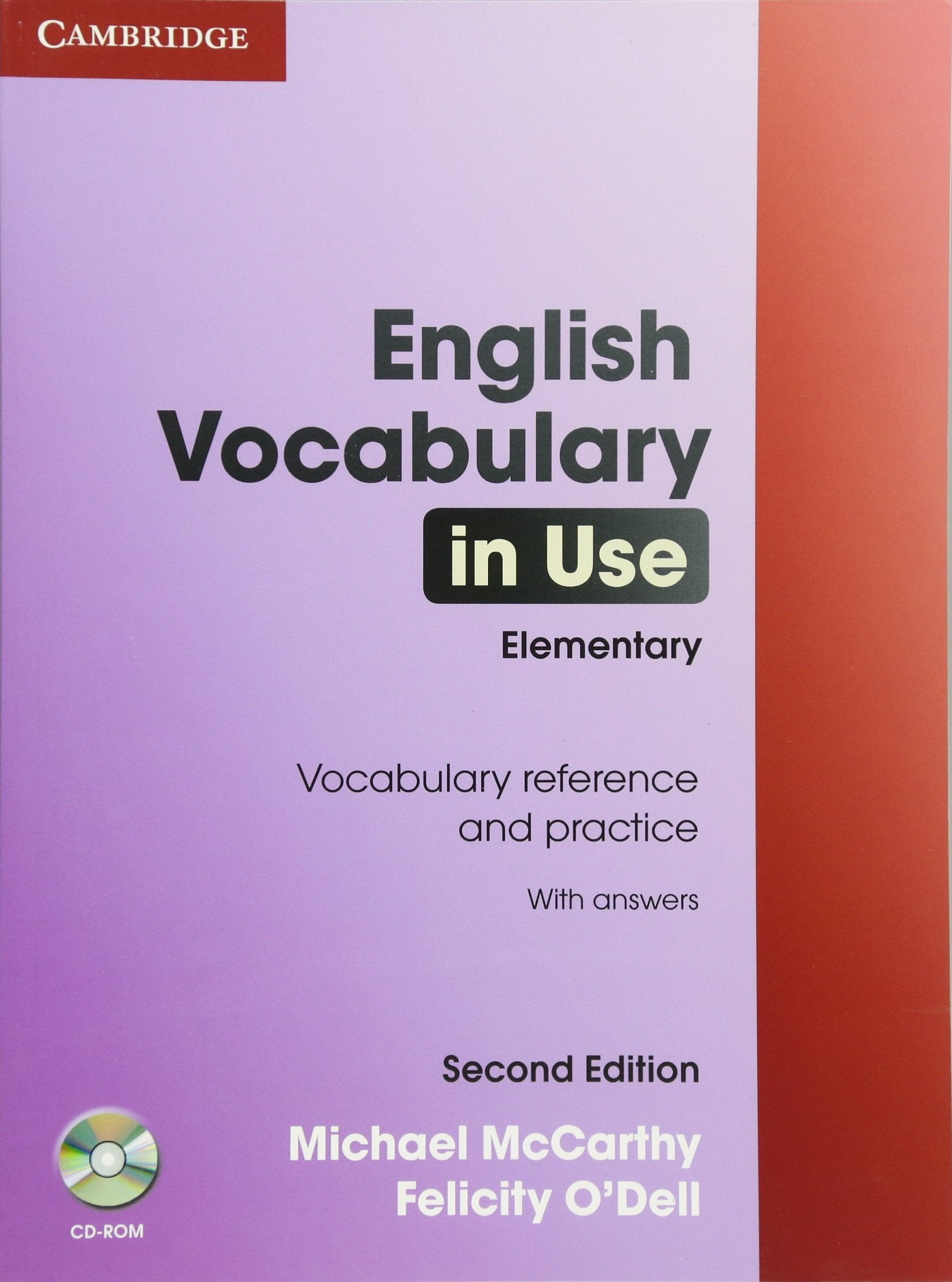 English Vocabulary in Use Elementary with Answers and CDROM,Used
