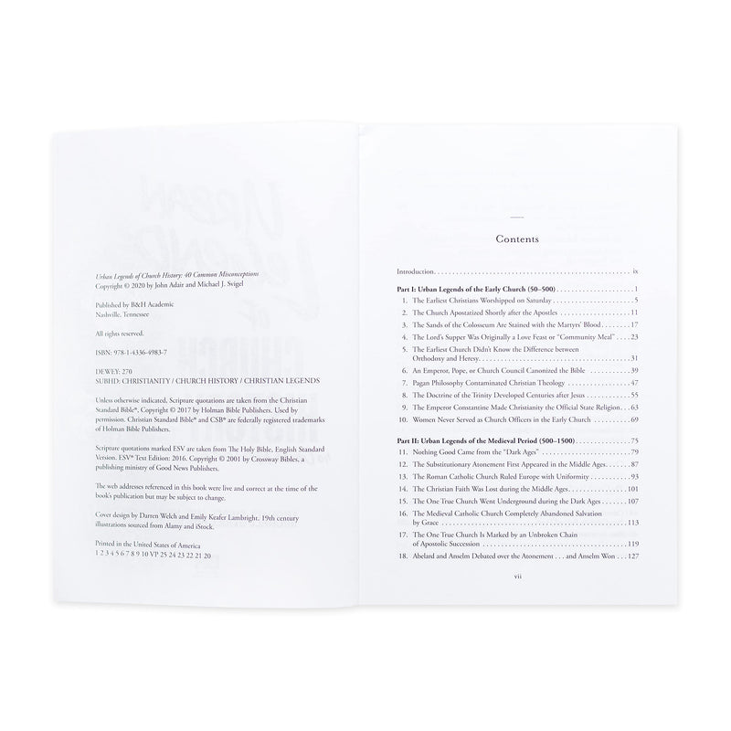 Urban Legends of Church History: 40 Common Misconceptions,Used