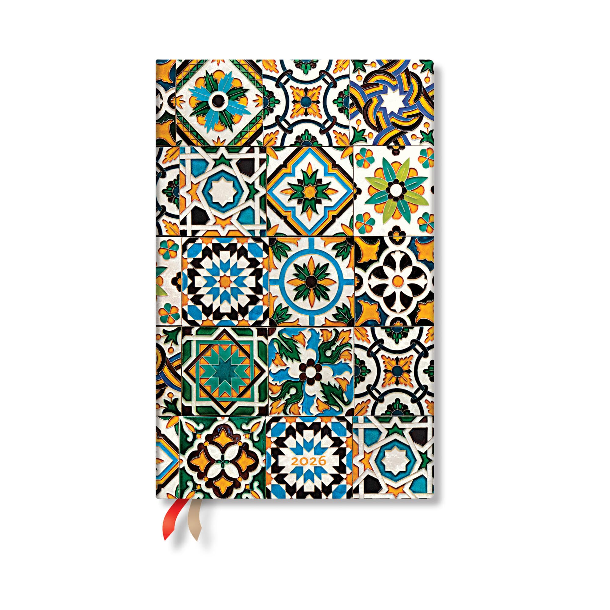 Paperblanks | 2026 Porto | Portuguese Tiles | 12Month Planner | Maxi | Vertical | Elastic Band | 160 Pg | 100 Gsm