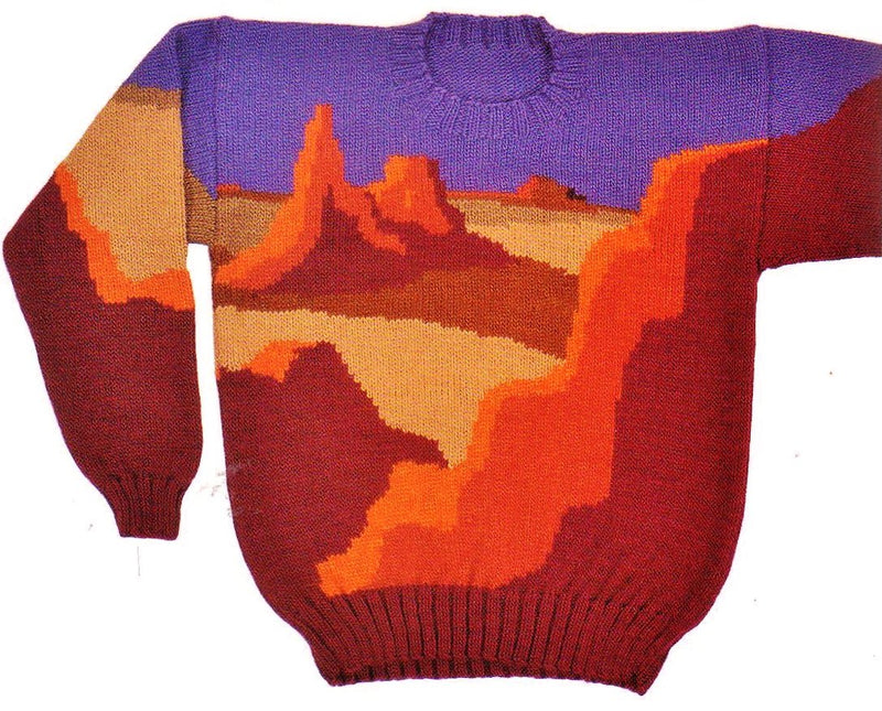 Sweaterscapes Of The American West: A Collection Of Designs For Machine And Hand Knitters,Used