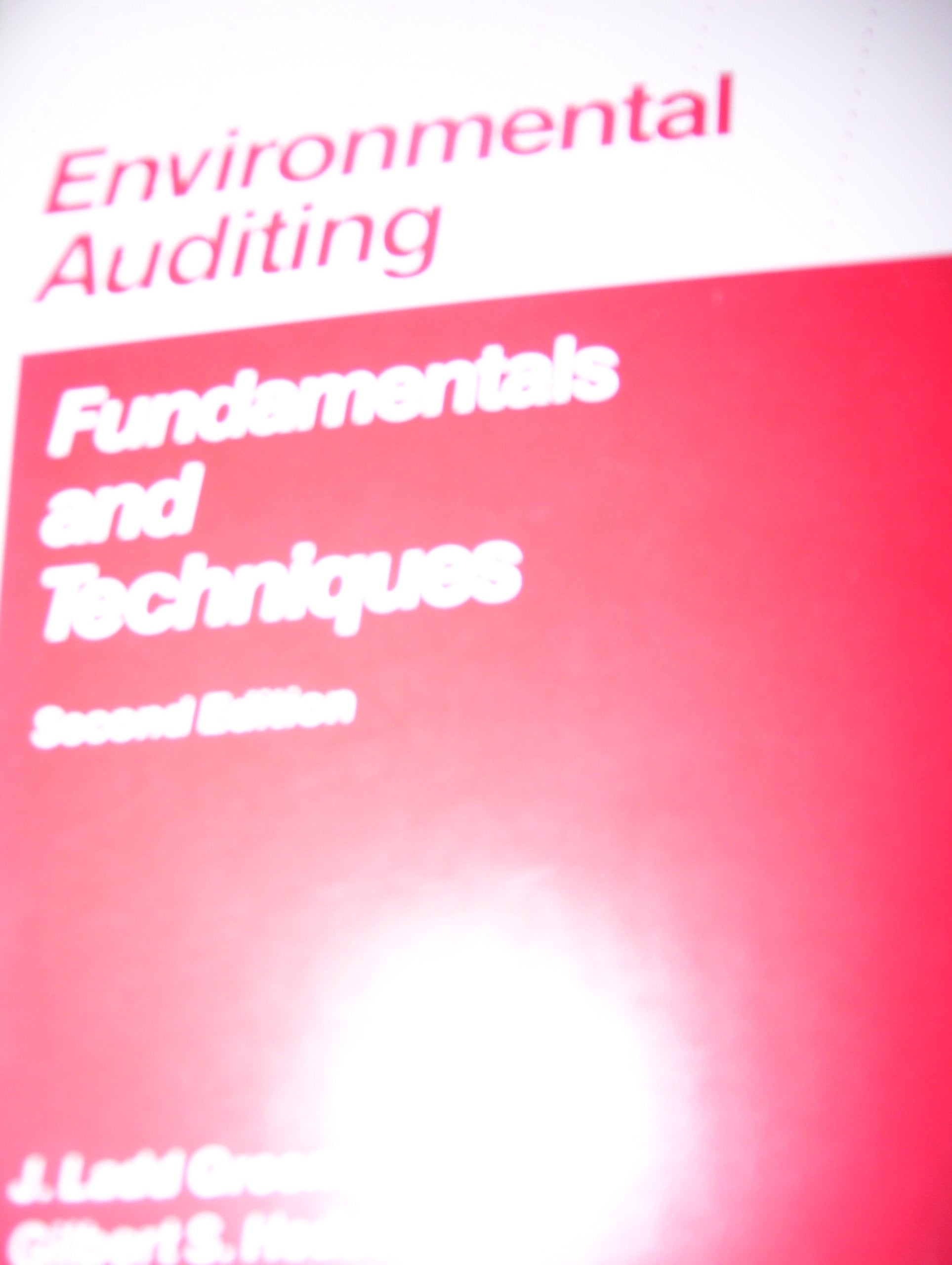 Environmental auditing: Fundamentals and techniques,Used