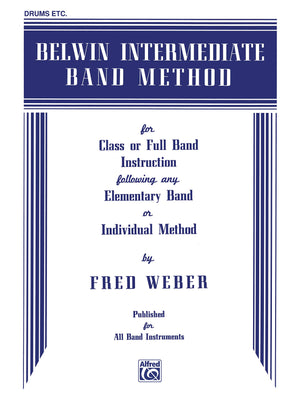 Belwin Intermediate Band Method: Drums,Used