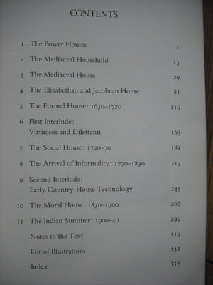 Life in the English Country House: A Social and Architectural History,New