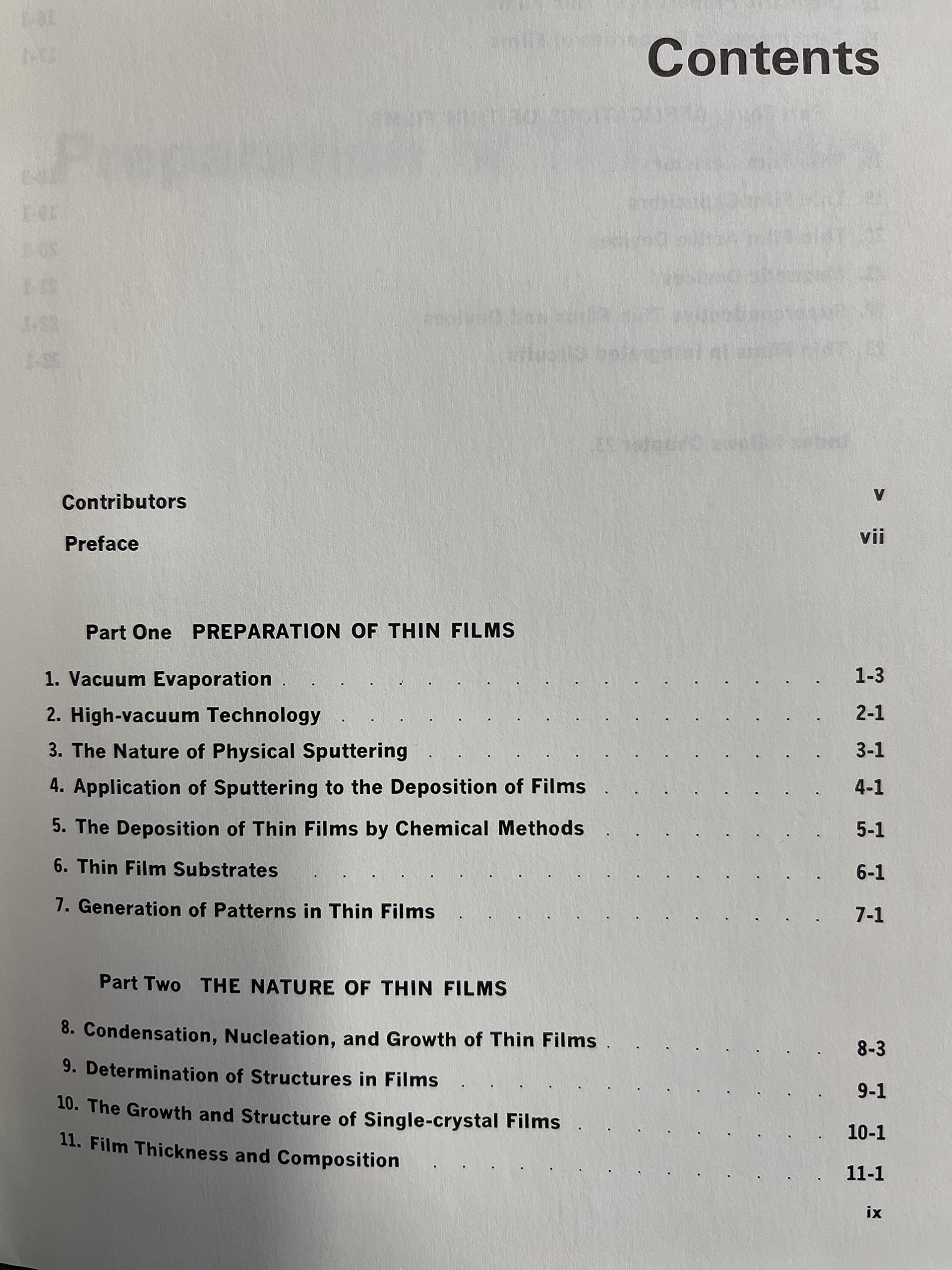 Handbook Of Thin Film Technology