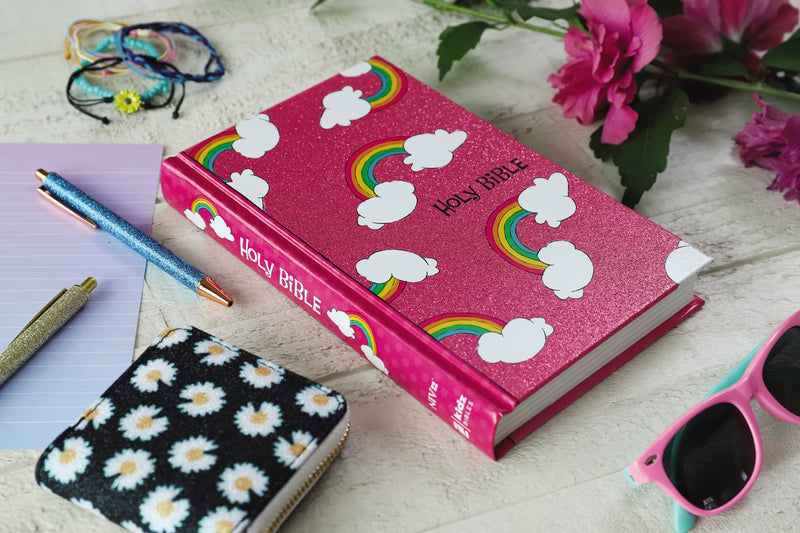 NIV, God's Rainbow Holy Bible, Hardcover, Comfort Print,Used