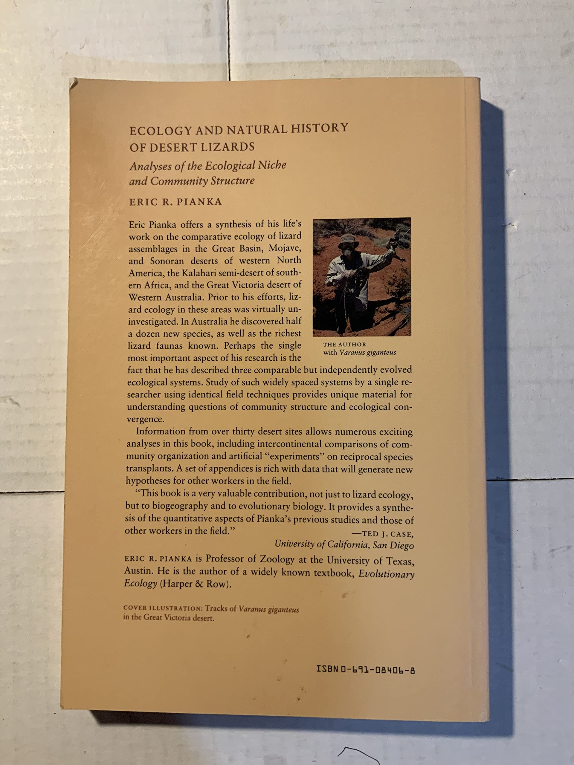 Ecology And Natural History Of Desert Lizards: Analyses Of The Ecological Niche And Community Structure (Princeton Legacy Librar,Used