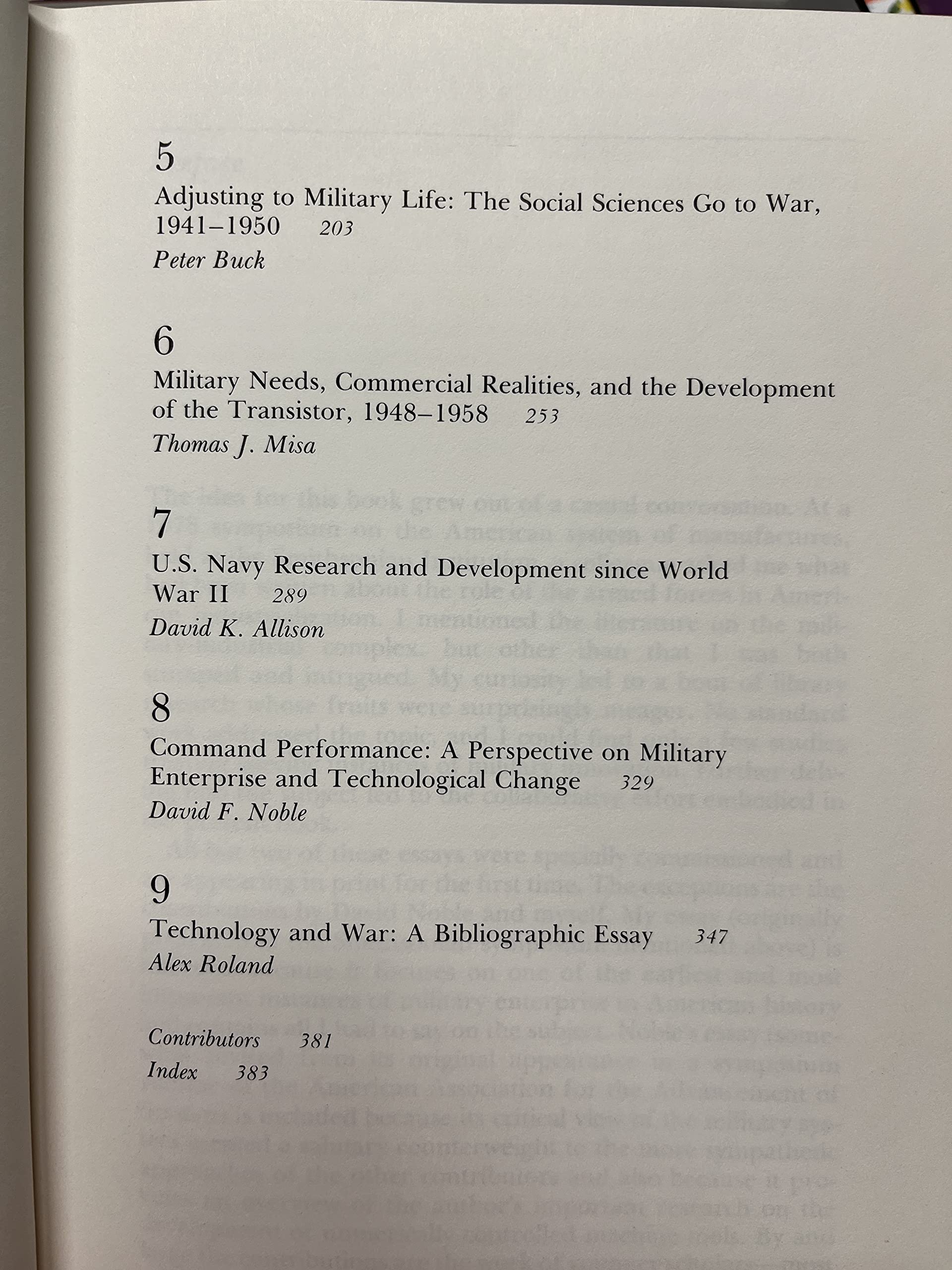 Military Enterprise and Technological Change