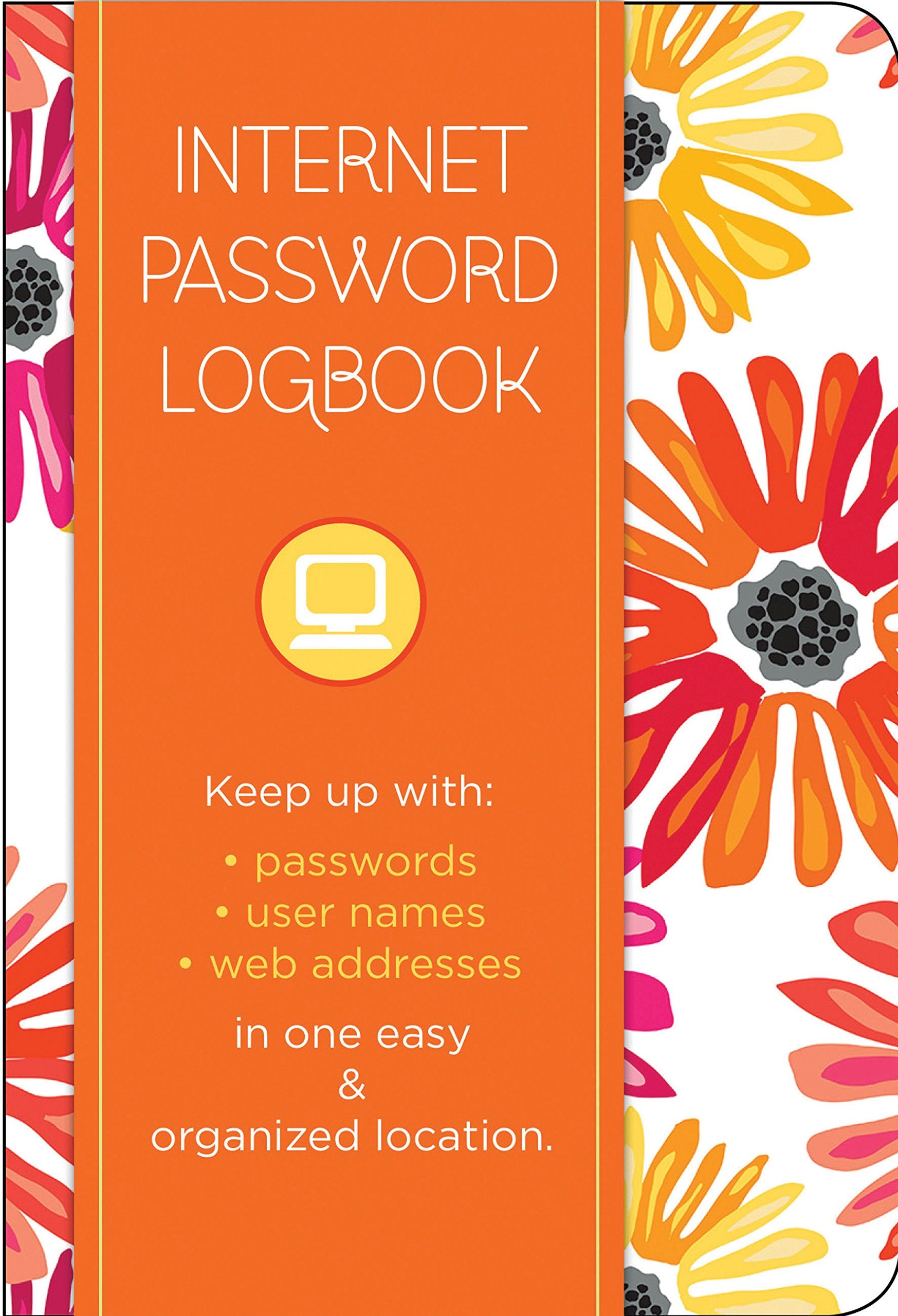 Internet Password Logbook  Botanical Edition: Keep track of: usernames, passwords, web addresses in one easy & organized locati,Used