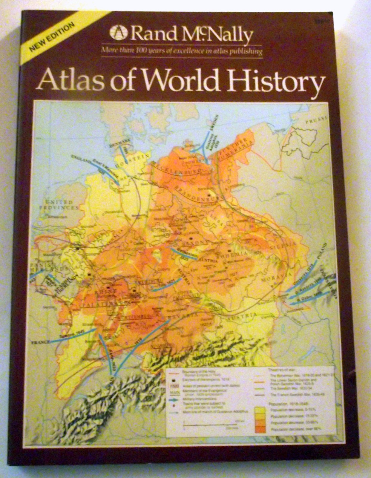 Rand McNally atlas of world history,Used