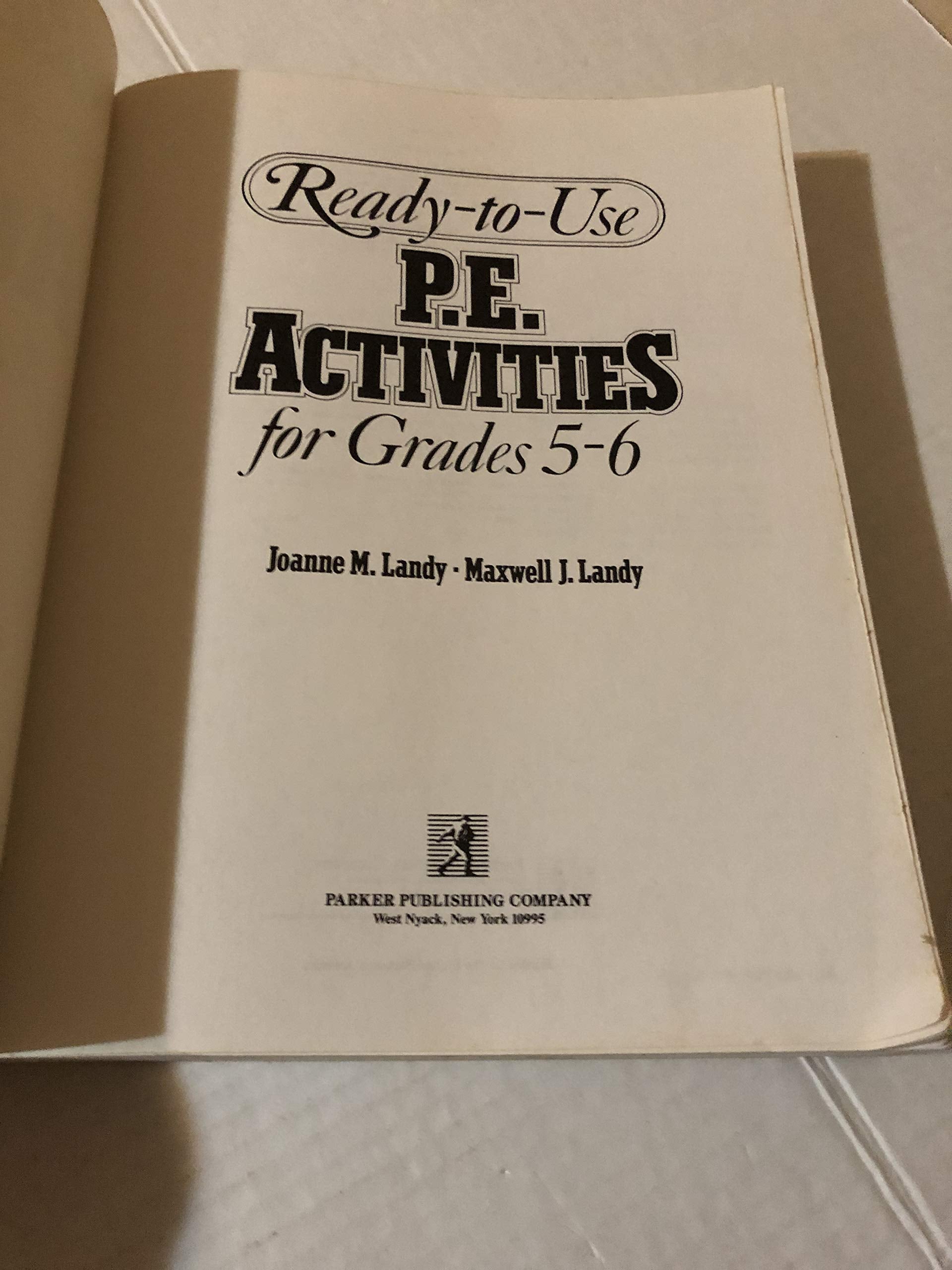 Readytouse P.E. Activities For Grades 56, Book 3-used