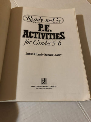 Readytouse P.E. Activities For Grades 56, Book 3-used