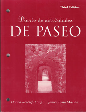 Diario De Actividades (With Audio Cd) For De Paseo: Curso Intermedio De Espanol, 3Rd (Spanish And English Edition),Used