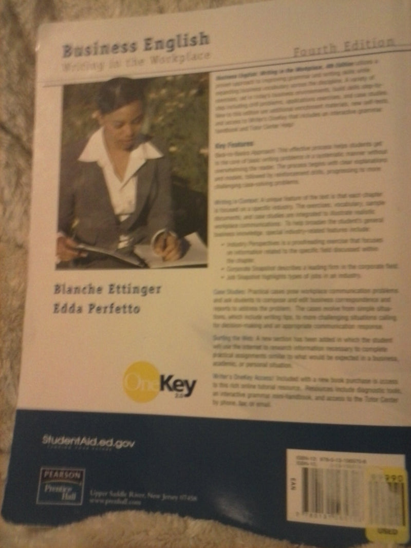 Business English: Writing in the Workplace (4th Edition),Used
