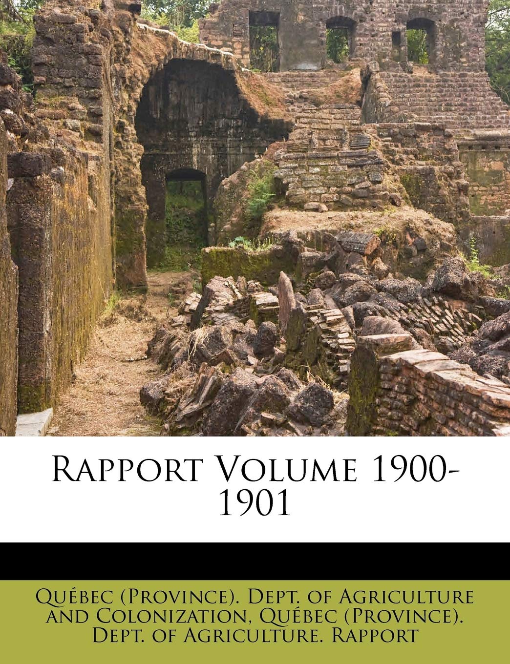 Rapport Volume 19001901,New