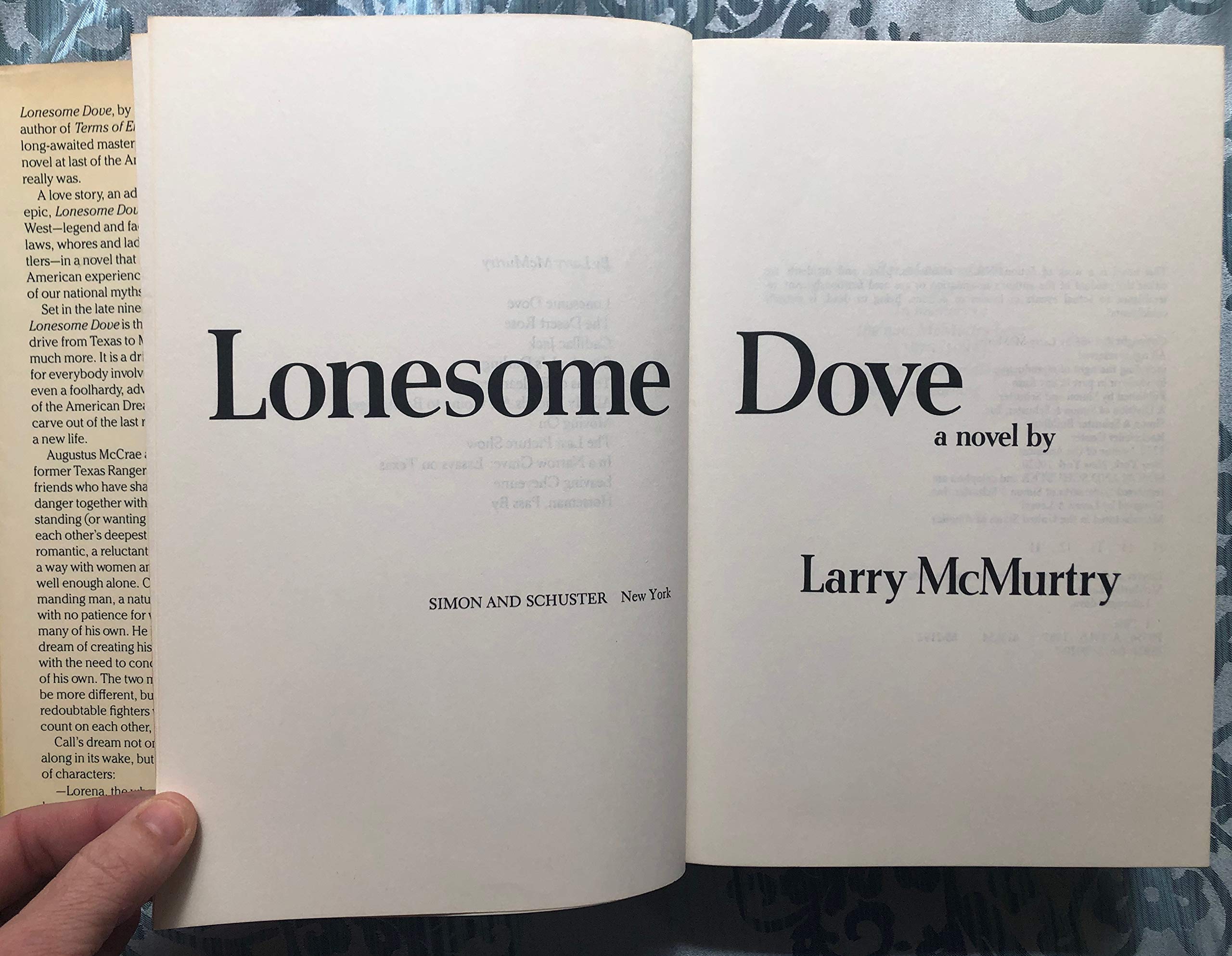Simon & Schuster Lonesome Dove Novel - Classic Western Literature