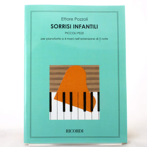 Sorrisi infantili Piccoli Pezzi per Pianoforte a 4 mani,Used