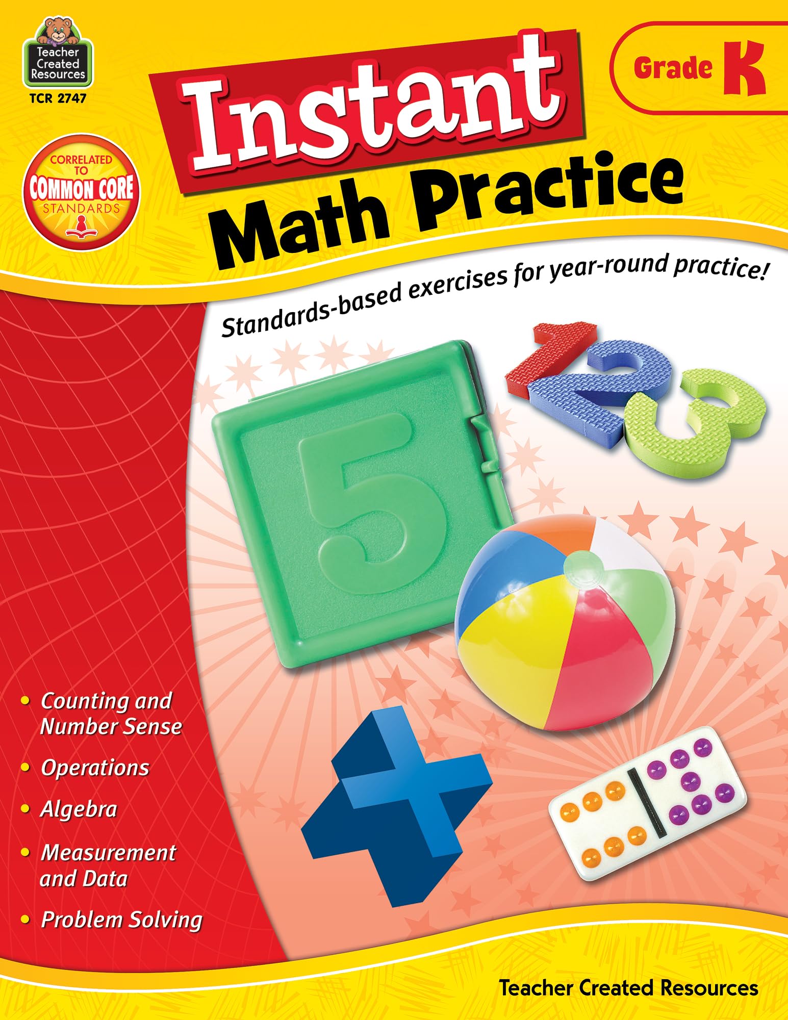 Instant Math Practice, Grade K From Teacher Created Resources,Used