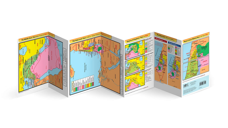 Then and Now Bible Maps  Fold out Pamphlet,Used