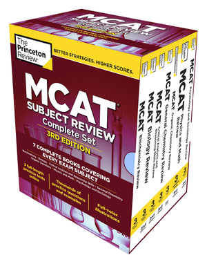 The Princeton Review Mcat Subject Review Complete Box Set, 3Rd Edition: 7 Complete Books + 3 Online Practice Tests (Graduate Sch